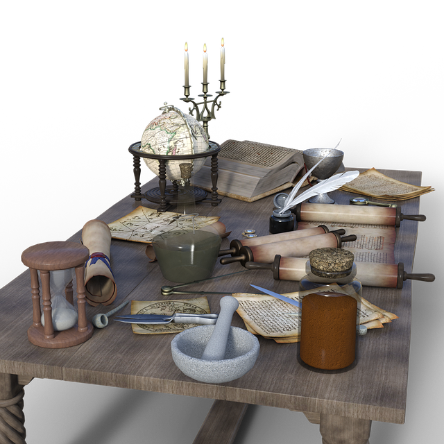 Download free HD stock image of Middle Ages Table Free middle ages table set table illustration
