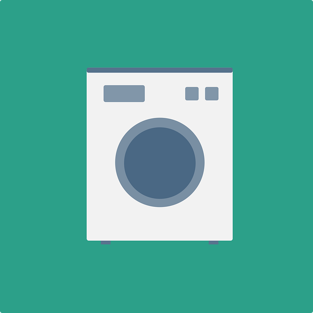 Free washing machine laundry flat design illustration
