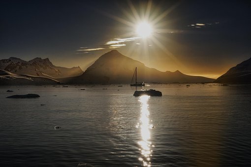 Free Waters Sunset photo and picture