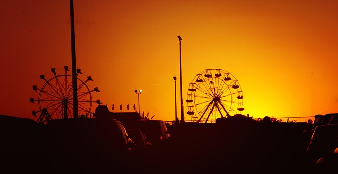 Sonnenuntergang, Natur, Silhouette