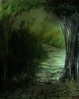 Fantasía, Paisaje, Bosque, Secreto