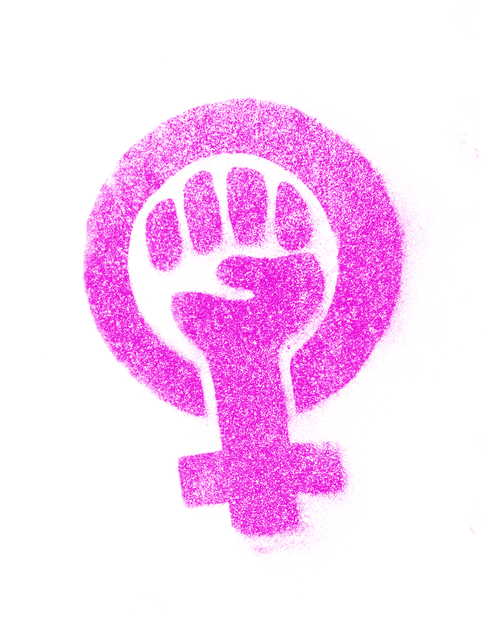 Free fist emancipation feminism illustration