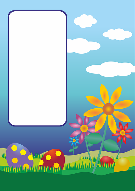 Free easter easter greeting easter card vector
