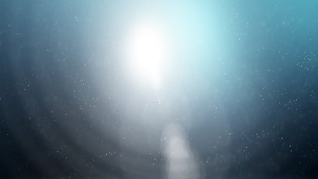 Free under water light shining illustration