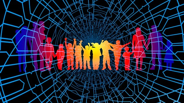 Free web networking earth illustration