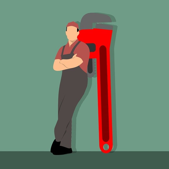Free plumber repairman fix illustration