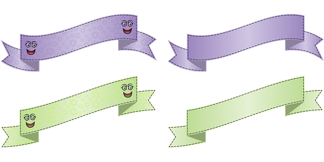 Free banner wave arch vector