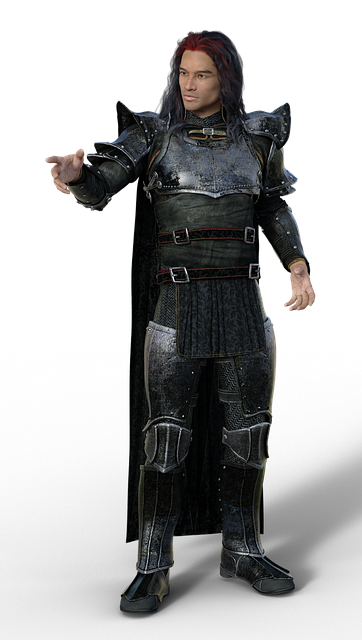 Free man armor nobleman illustration