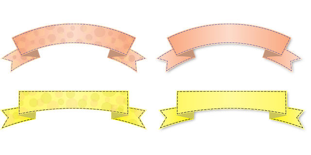 Free banner wave arch vector