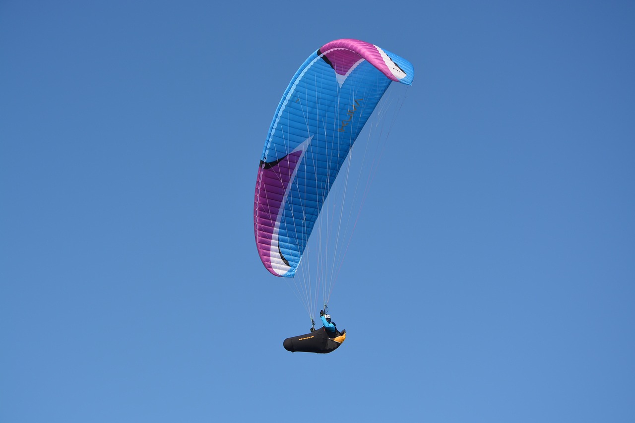 Paragliding - free online jigsaw puzzle photo