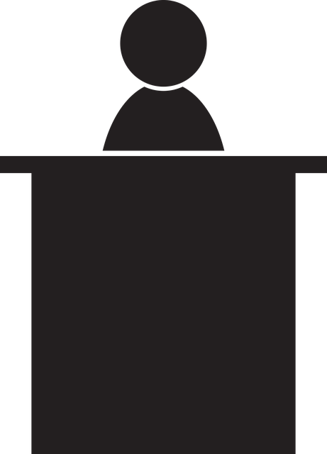 Free presidents day podium lecture illustration