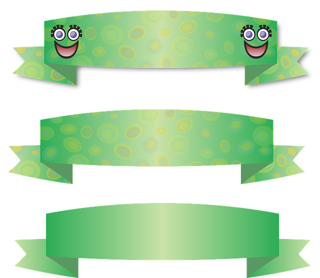 Free banner wave arch vector