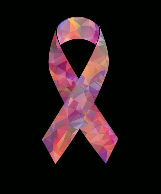 Free red tie pink tie cancer illustration