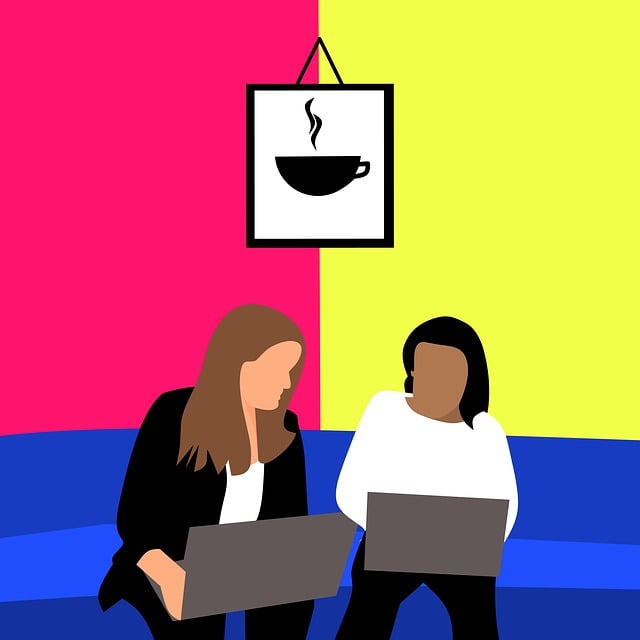 Free brain storming workplace coffee illustration