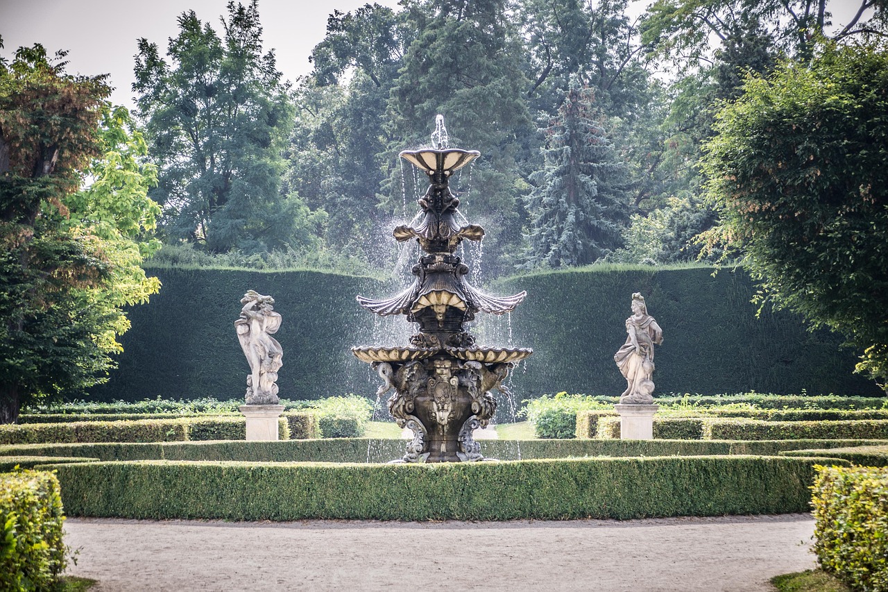 fountain, park, fridge lock, spout