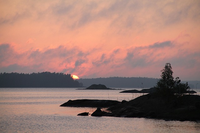 Free Water Sunset photo and picture