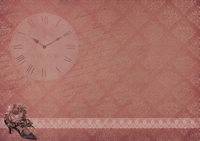 Free shoe clock flower illustration