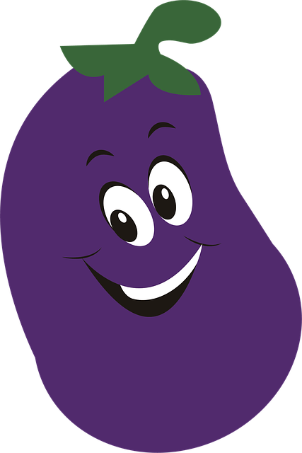 Free vegetable food aubergines illustration
