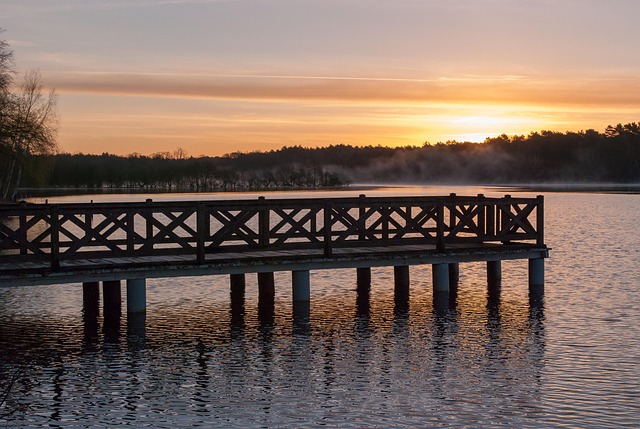 Body Of Water, Bridge, Lake