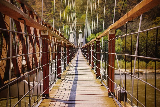 Hout, Architectuur, Brug, Perspectief