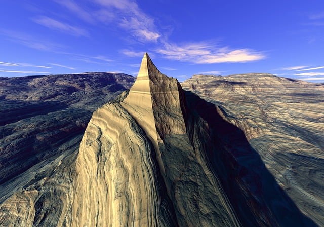 Free landscape nature panoramic illustration
