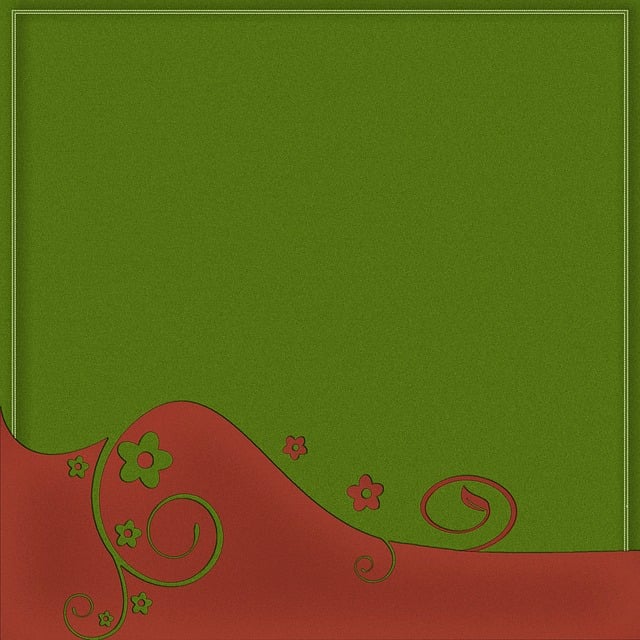 Free red green flower illustration