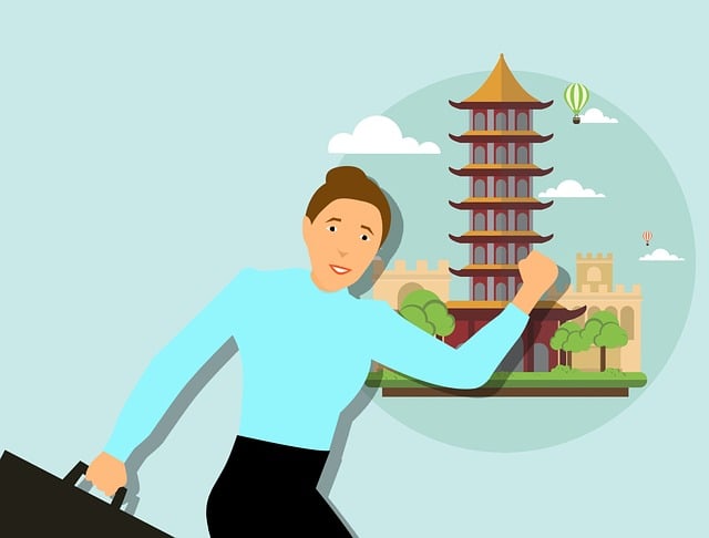 China, Reisender, Reisen Frau