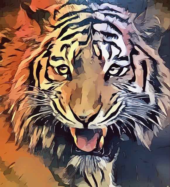 Free tiger animal nature illustration
