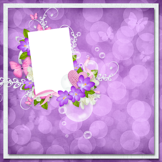 Free spring photo frame photoshop illustration