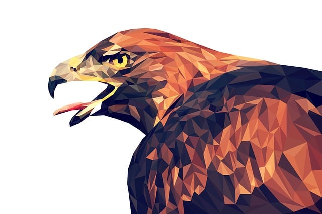 Free illustrator triangle low poly illustration