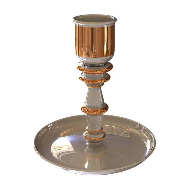 Free candlestick porcelain candle illustration