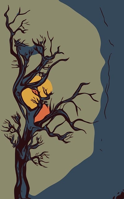 Free tree art design illustration