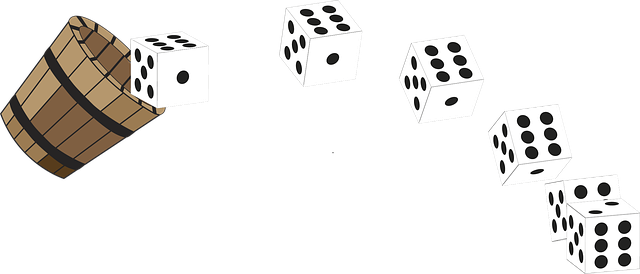 Free beaker dices cubes illustration