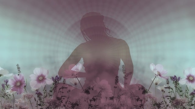 Free silhouette woman meditation illustration
