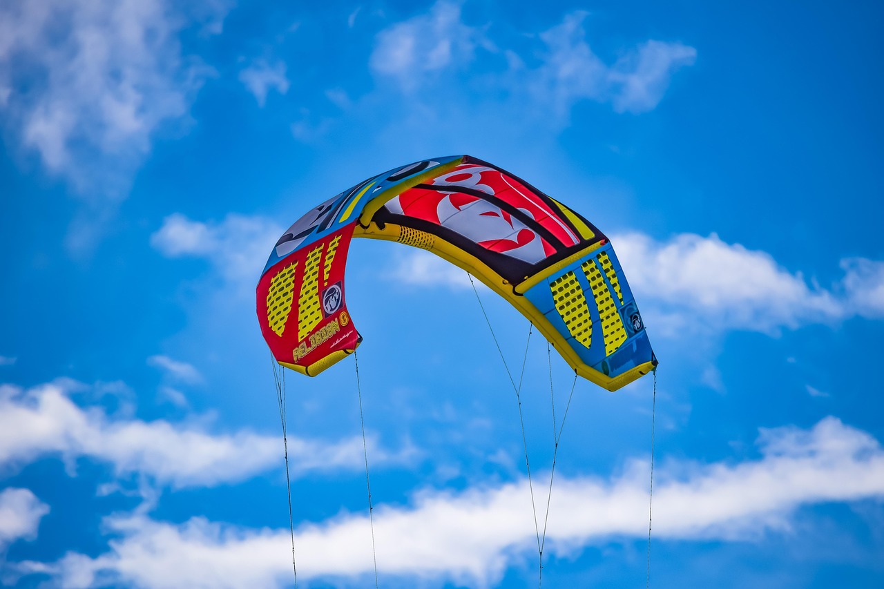 Kitesurfing - free online jigsaw puzzle photo