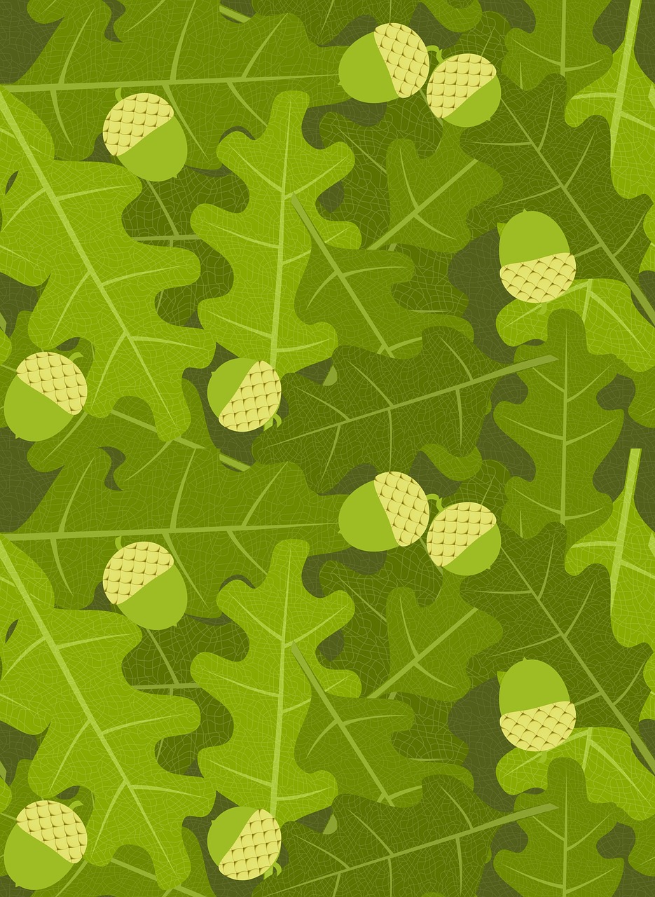 Download Oak Leaves Acorns Ongoing Pattern Royalty-Free Stock ...