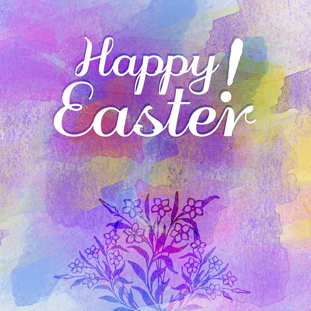 Free happy easter washing nature illustration