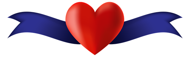 Banner, Herz, Platzhalter, Schleife