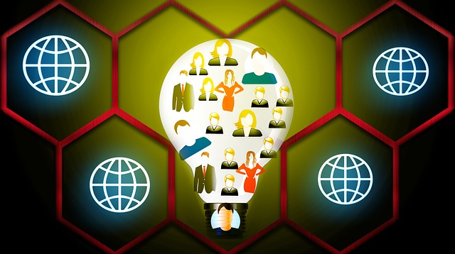 Free swarm intelligence light shape illustration