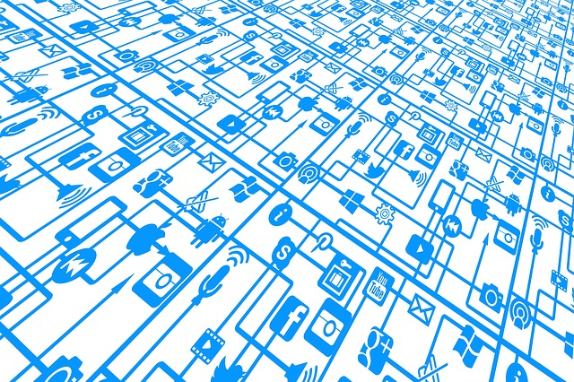 Free structure networks internet illustration