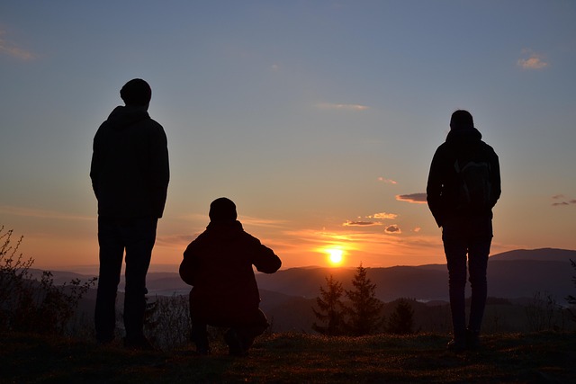 Free Sunrise Silhouettes photo and picture