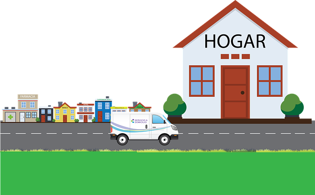 Illustration, Häuser, Vor-Ort-Service