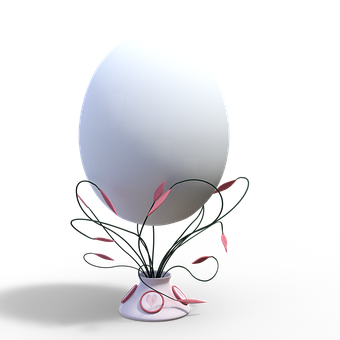Huevo, Pascua, Pararse, 3D