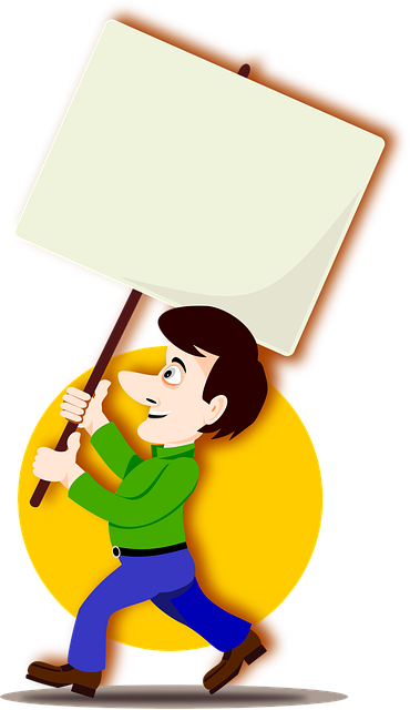 Free protester poster protest illustration