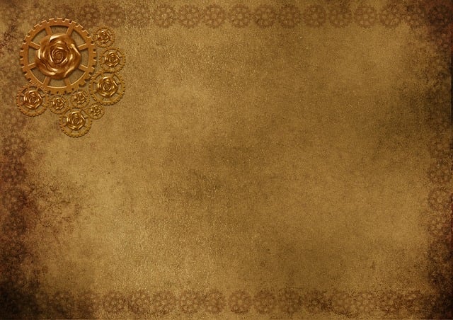 Free background image frame steampunk illustration
