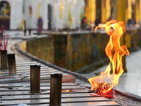 Free Flame Outdoors photo and picture