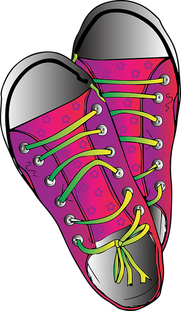 Free shoe sneakers red shoes vector