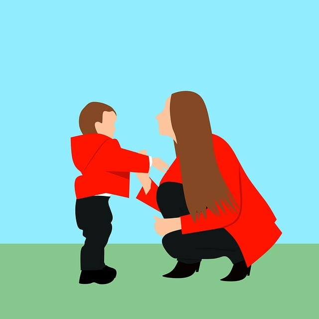 Free woman mother with baby mom illustration