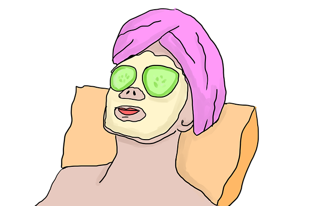 Free skincare facial spa illustration