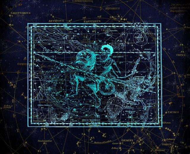 Free constellation constellation map star sign illustration